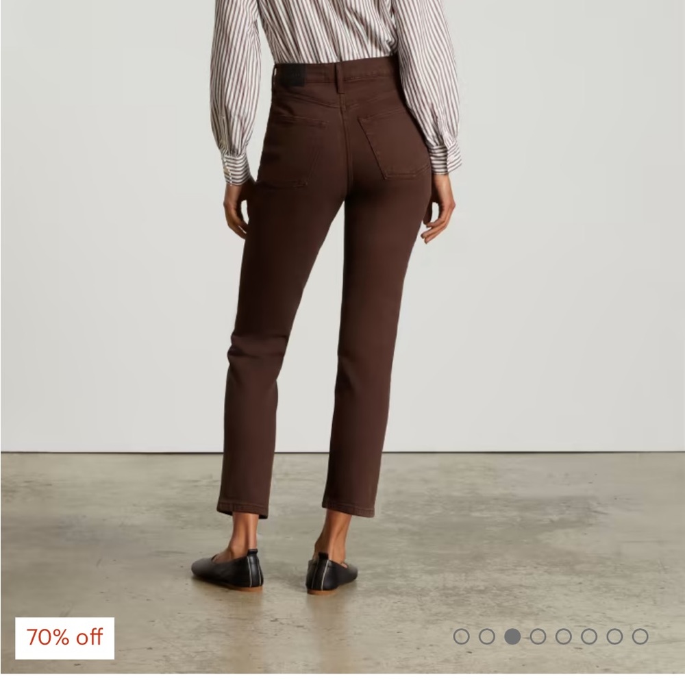 Everlane The Original Cheeky Jean Clove Brown 28 Crop